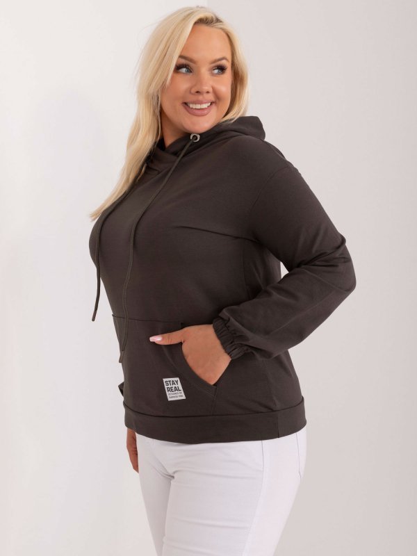 Bluza-RV-BL-8655-1.13X-ciemny khaki rozmiar - ONE SIZE