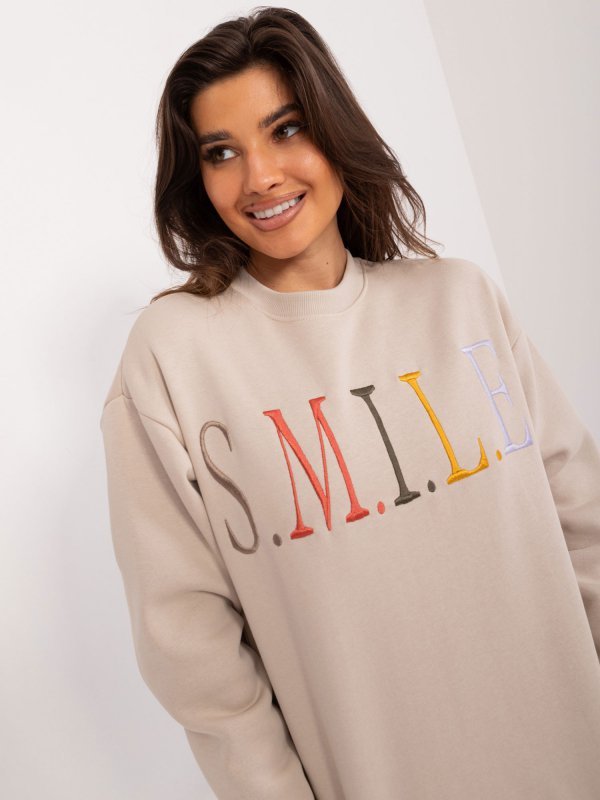 Bluza-D10606BA02565C-beżowy rozmiar - XL