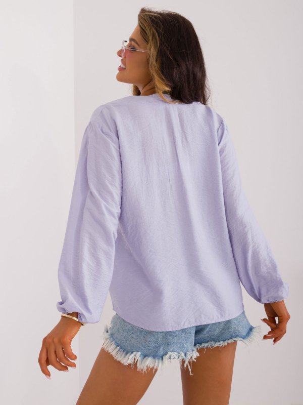 Bluzka-D60082M11180B-jasny niebieski rozmiar - XL