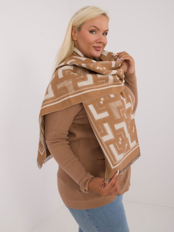 Szalik-AT-SZ-23158.32-camelowy rozmiar - ONE SIZE