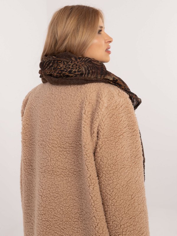 Szalik-AT-SZ-0247.83P-brązowy rozmiar - ONE SIZE