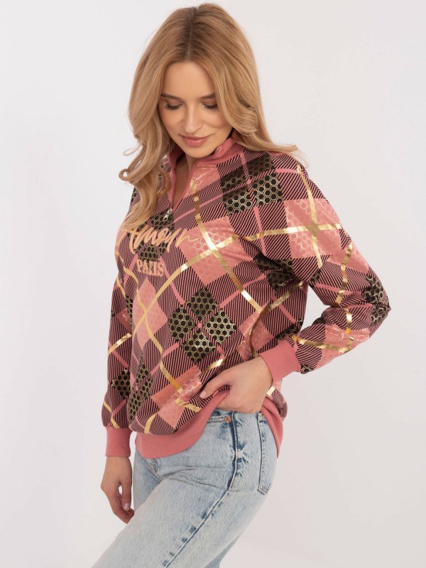 Bluza-CLM-BL-1259.59-ciemny różowy rozmiar - XL
