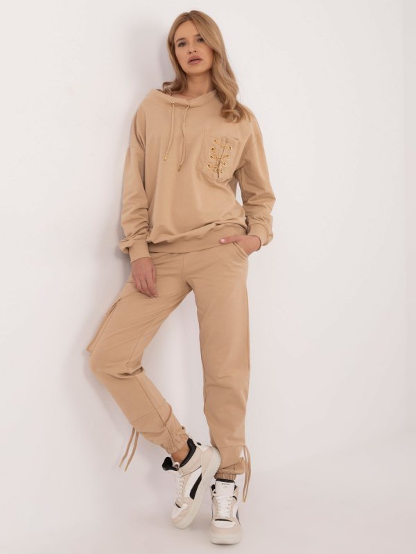 Komplet-CLM-KMPL-1278.08P-camelowy rozmiar - S