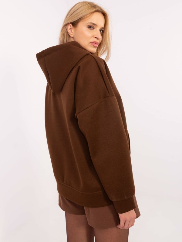 Bluza-DHJ-BL-A8695.65P-brązowy rozmiar - ONE SIZE