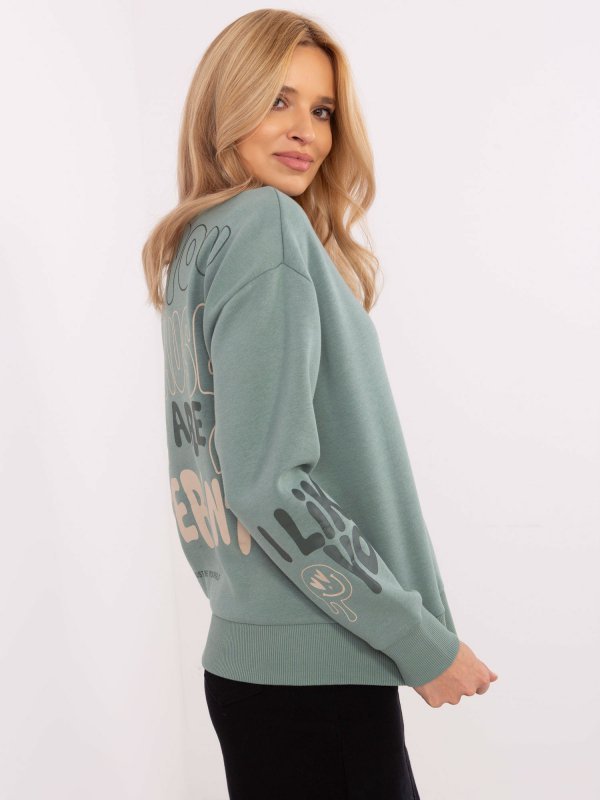Bluza-D10600T02695A-pistacjowy rozmiar - XL