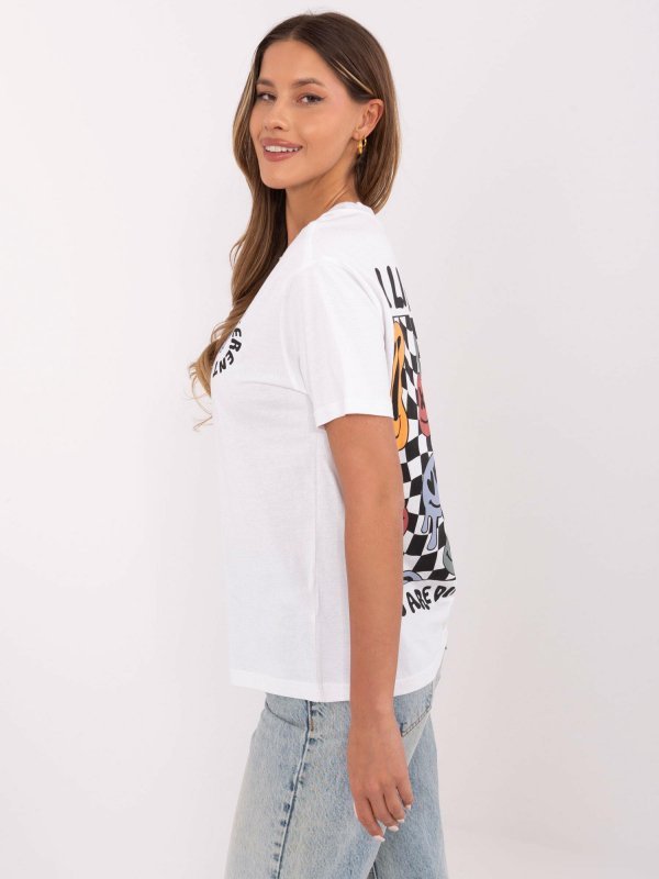 T-shirt-D12022AC02645E-biały rozmiar - M