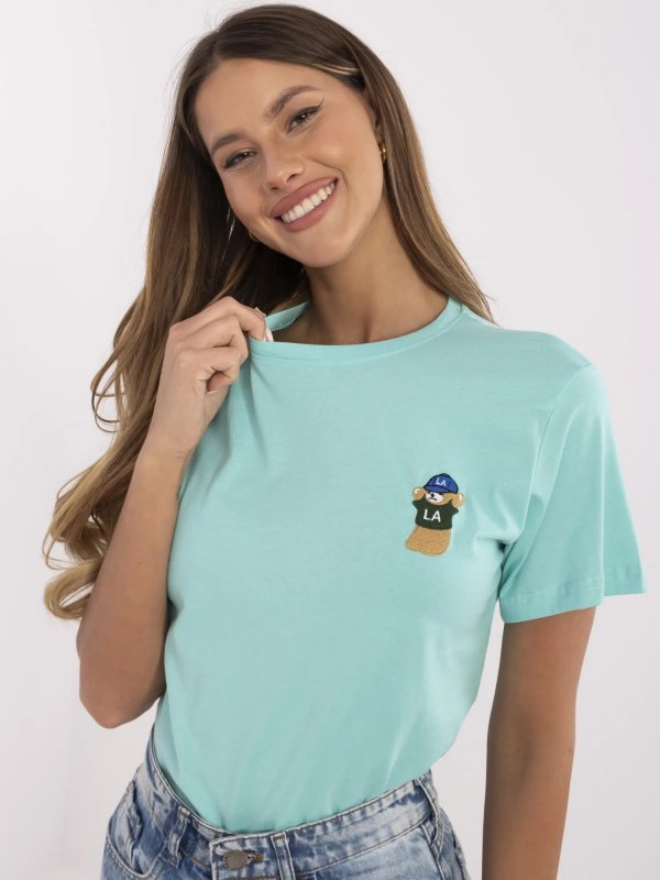 T-shirt-CLM-TS-1663.96-mietowy rozmiar - XL