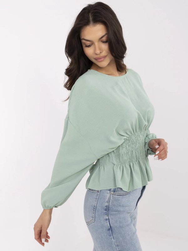 Bluzka-D50021F11088A-pistacjowy rozmiar - M/L