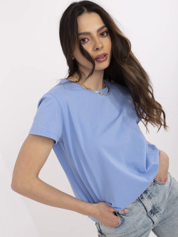 T-shirt-CLM-TS-1640.87-niebieski rozmiar - S