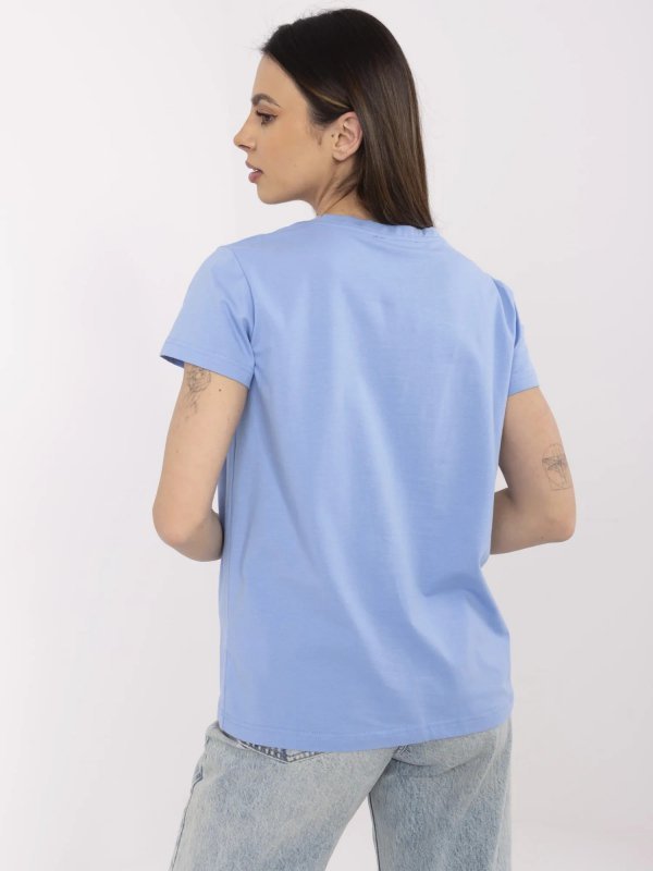 T-shirt-CLM-TS-1640.87-niebieski rozmiar - S
