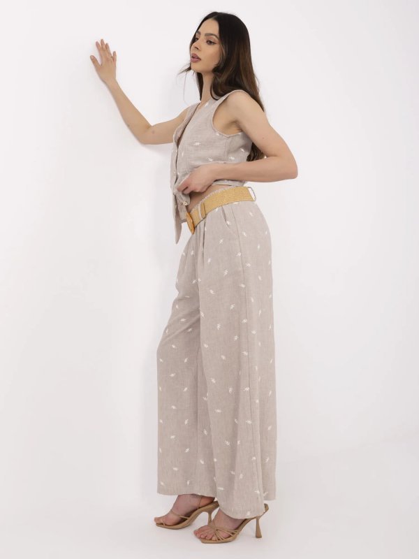 Komplet-DHJ-KMPL-20882.66-ciemny bezowy rozmiar - ONE SIZE
