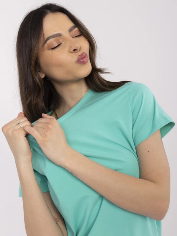 T-shirt-CLM-TS-1640.87-turkusowy rozmiar - XL