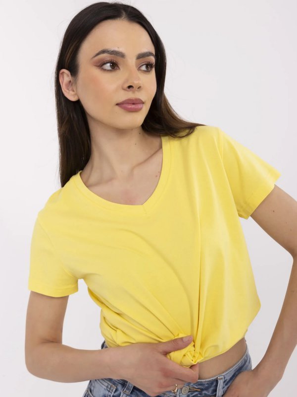 T-shirt-CLM-TS-1639.12-żółty rozmiar - L