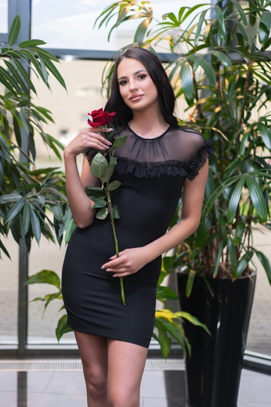 Sukienka Scelin Black 1310 rozmiar - XL