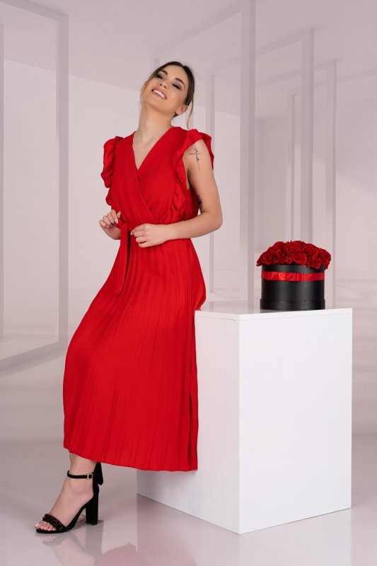 Sukienka Merlotina Red D03 rozmiar - M
