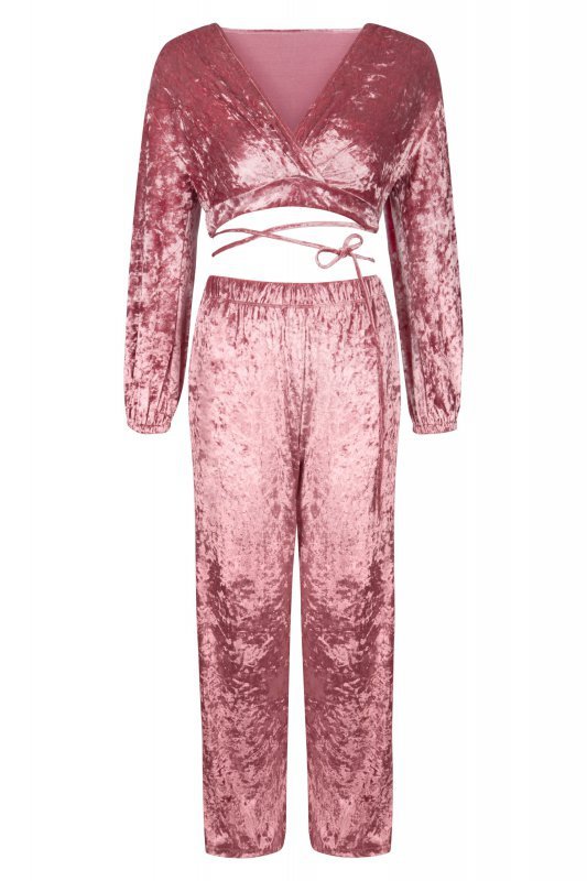 Zmysłowy komplet Setisa różowy / pink LivCo Corsetti Fashion rozmiar - S/M
