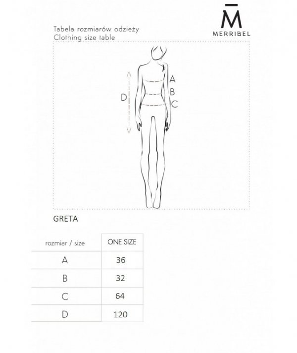 Greta letnia zwiewna sukienka za kolano Merribel rozmiar - ONE SIZE