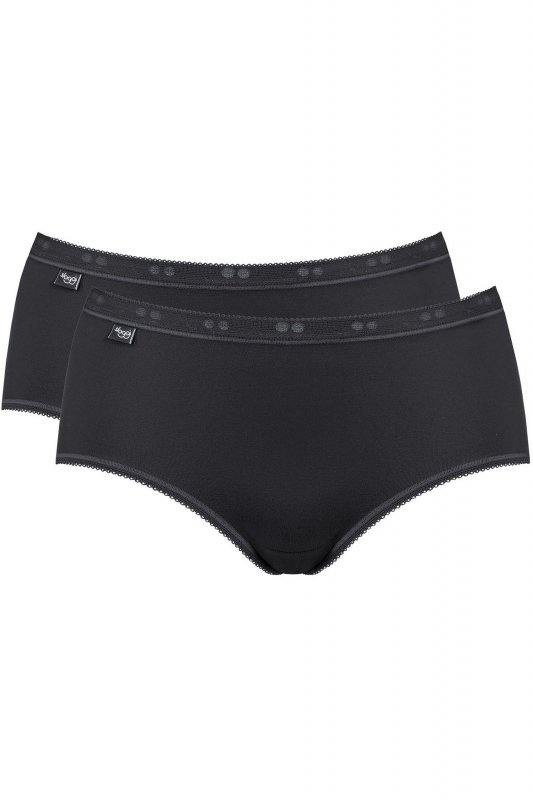Figi Basic Midi 2-pak czarne