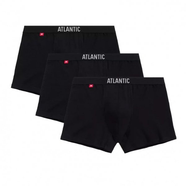 Atlantic Bokserki 011 3-pak czarne