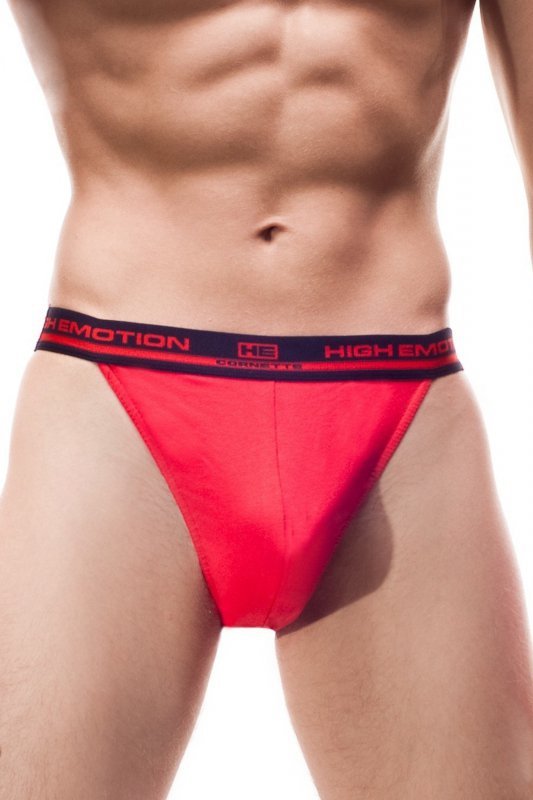 Cornette Slipy Tanga High Emotion czerwone