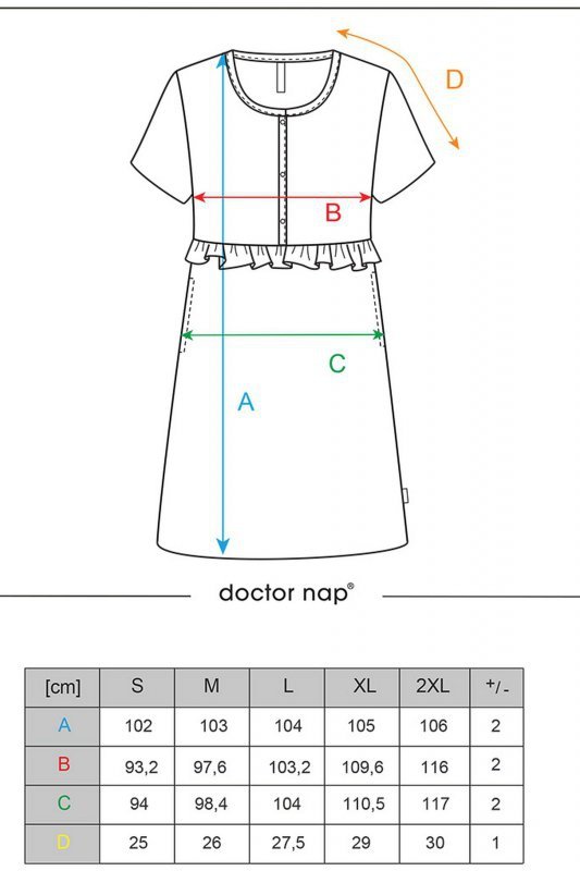 Doctornap Koszula nocna TCB 4543 czarna