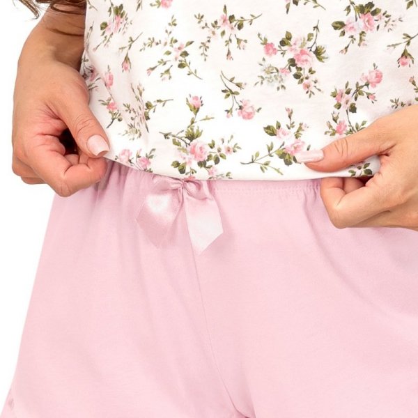 Donna Piżama damska Emilia top pudrowy róż