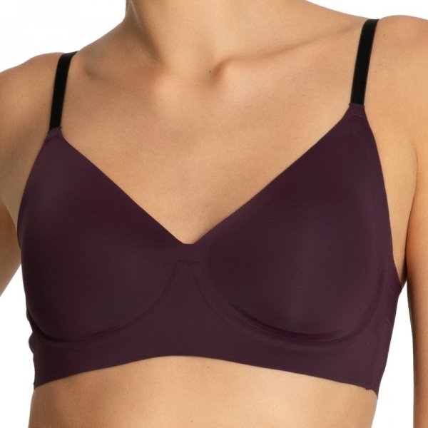 Julimex Biustonosz T-shirt Bra dark plum