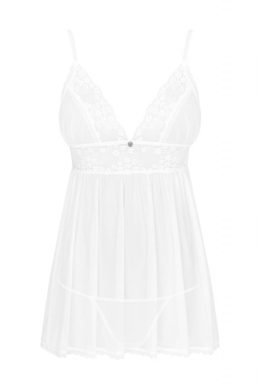 Obsessive Babydoll i stringi Heavenlly białe