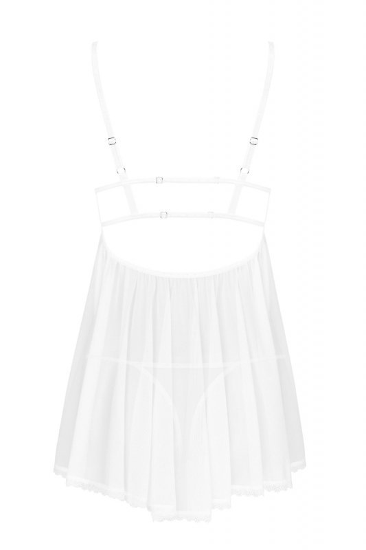 Obsessive Babydoll i stringi Heavenlly białe