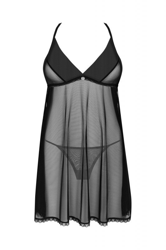 Obsessive Babydoll i stringi Latinesa czarne