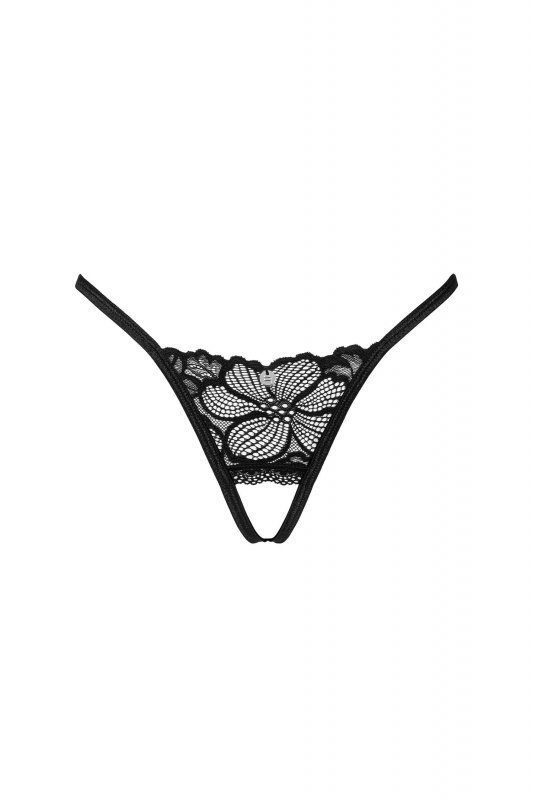 Obsessive Figi stringi otwarte Serafia czarne