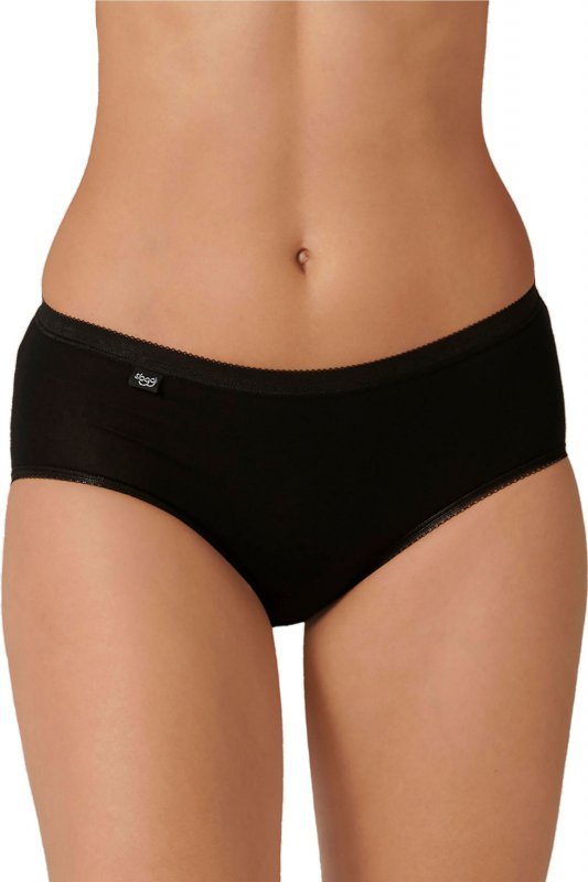 Sloggi Figi Basic Midi 2-pak czarne