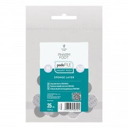 SMART PEDI SPONGE LAYER REFILL Schleifpads, 25 St, M #240