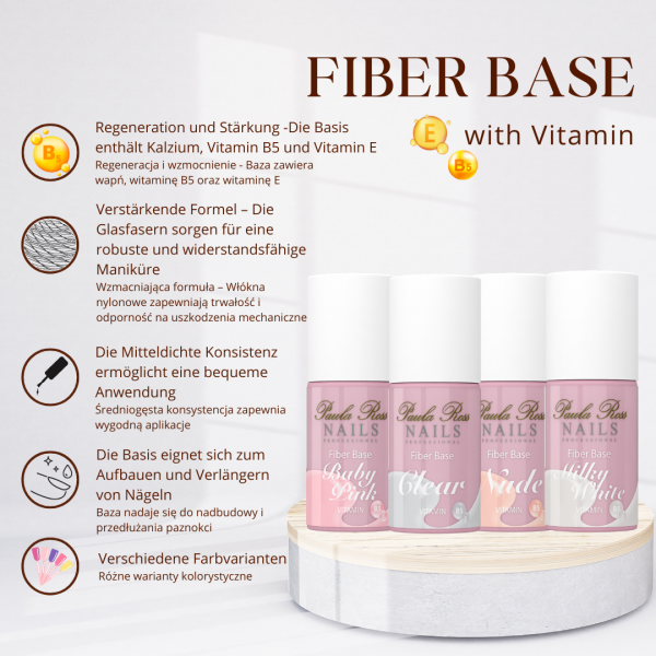 Fiber Base Vitamin MILKY WHITE 6,5ml