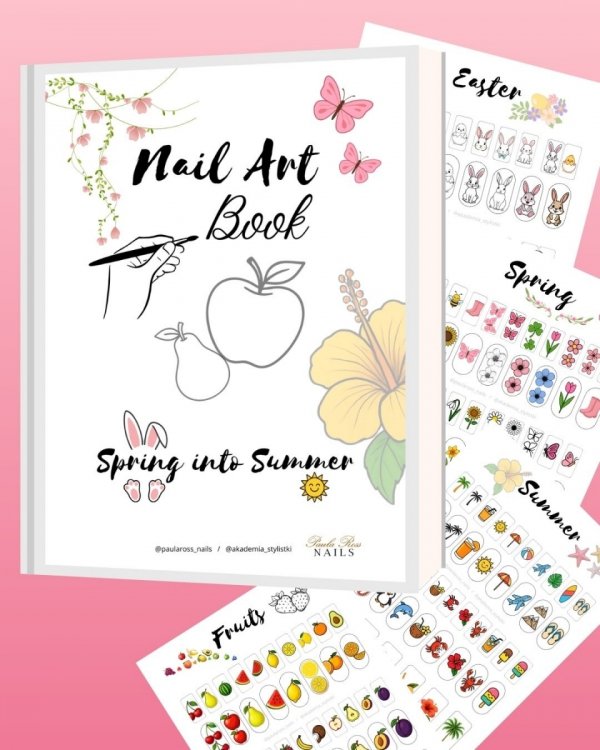 Buch Nail Art Book Spring into Summer 10 Seiten (über 400 Designs) 119 PLN