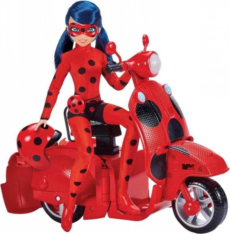 Miraculous – skuter Miraculous Switch'n go + lalka Ladybug Lucky