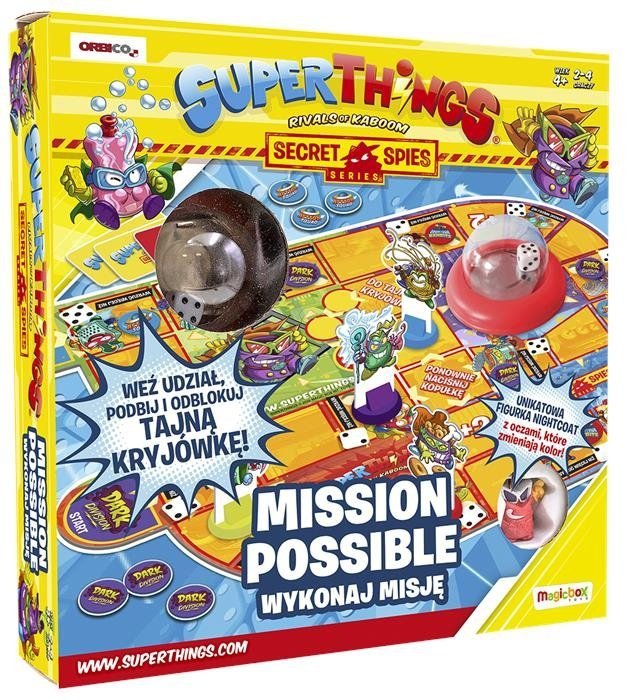 Superthings Secret Spies Mission Possible Wykonaj misję Gra planszowa