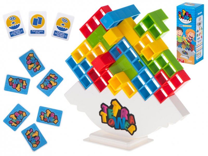 UKŁADANKA TETRIS BALANSUJĄCE KLOCKI GRA LOGICZNA