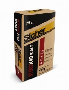 Stiro X40 Biały Klej do zatapiania siatki i przyklejania płyt worek 25kg