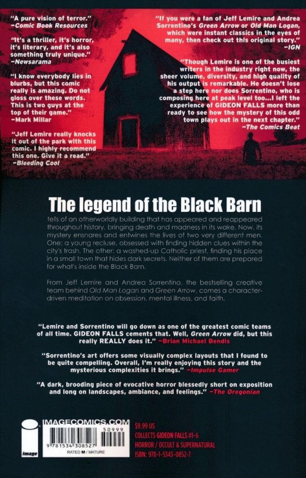 GIDEON FALLS VOL 01 THE BLACK BARN TP [9781534308527] **OFERTA SPECJALNA**