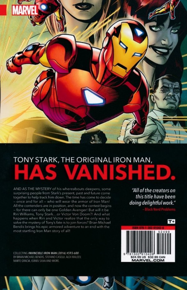 INVINCIBLE IRON MAN THE SEARCH FOR TONY STARK TP [9781302910426]
