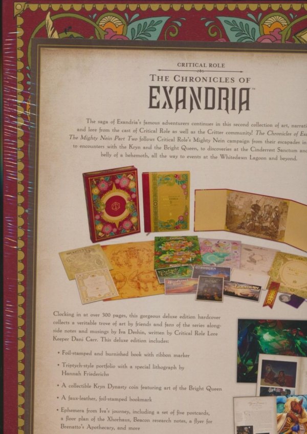 CRITICAL ROLE THE CHRONICLES OF EXANDRIA THE MIGHTY NEIN VOL 02 DELUXE EDITION HC [9781506725505]