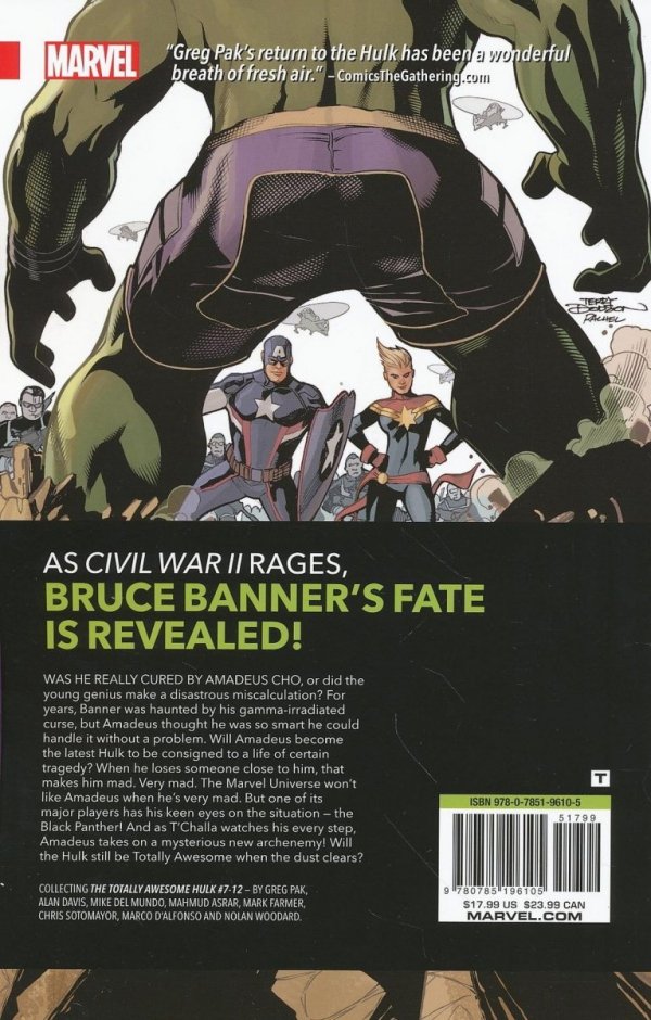 TOTALLY AWESOME HULK VOL 02 CIVIL WAR II TP [9780785196105] **promocja TOMY**