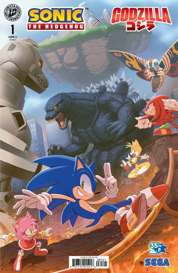 SONIC THE HEDGEHOG X GODZILLA #1 VARIANT C KIM [82771403548300131]