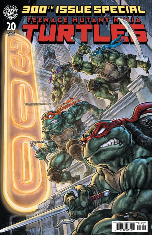 TEENAGE MUTANT NINJA TURTLES #20 300TH ISSUE SPECIAL COVER A WILLIAMS II [82771403315102011]
