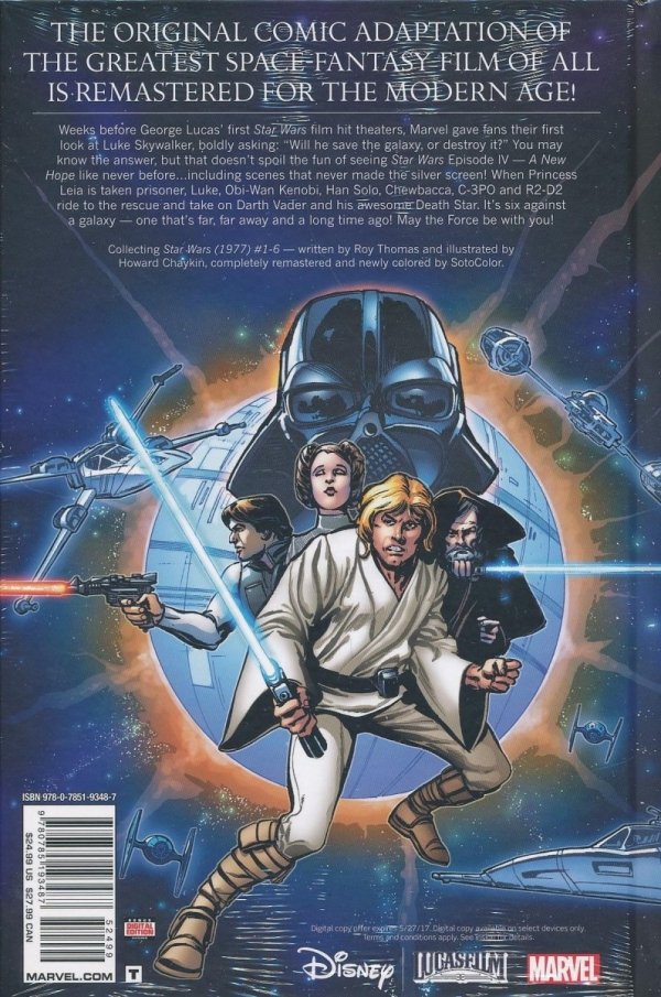 STAR WARS EPISODE IV A NEW HOPE HC [9780785193487]