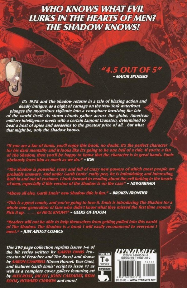 SHADOW VOL 01 THE FIRE OF CREATION TP [9781606903612] **promocja TOMY**