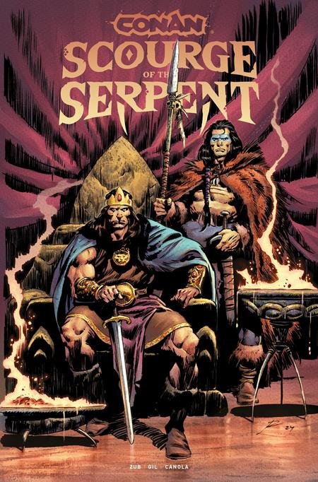 CONAN THE BARBARIAN SCOURGE OF THE SERPENT #1 CVR F ROBERTO DE LA TORRE FOIL TRADE VAR [65946038031500161]