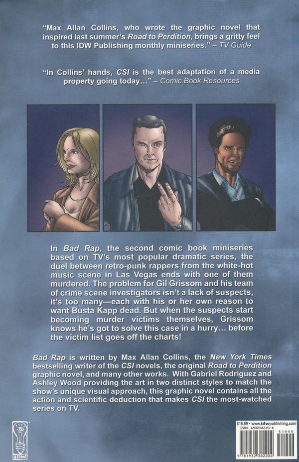 CSI VOL 02 BAD RAP TP [9781932382204]