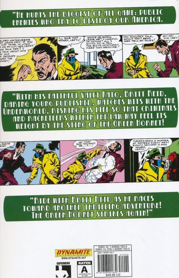 GREEN HORNET GOLDEN AGE REMASTERED HC [9781606901830] **promocja TOMY**
